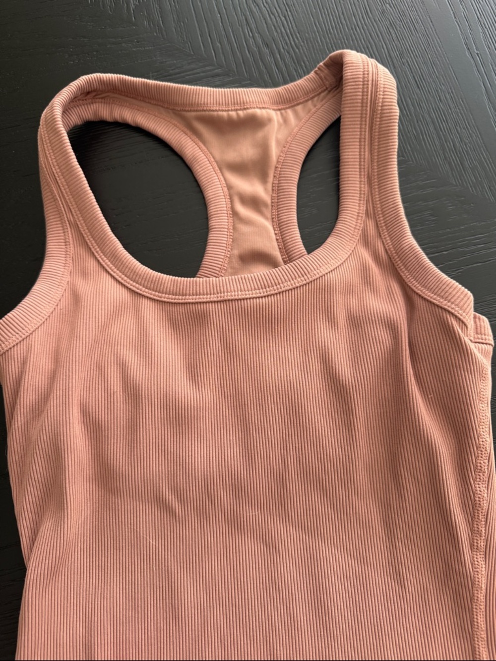 Like new ALO Yoga Ribbed Racerback Tank - Dusty Rose Pink - Picture 3 of 3